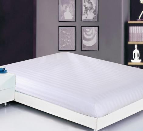 Простынь страйп-сатин на резинке (PRST-R-20), 180х200