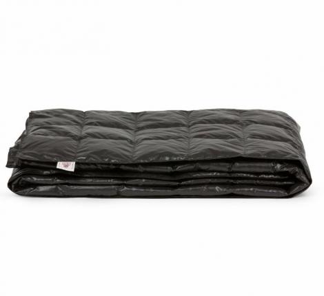 Дорожный плед пуховый с подушкой "TRAVEL PLAID&PILLOW GRASS BLACK", 140х200