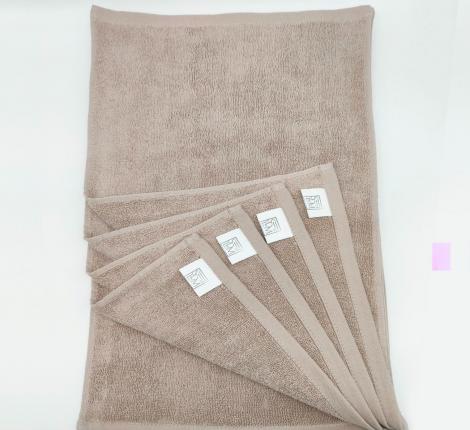 Набор махровых салфеток "Sofi de Marko" Дэйзи 30х50-5шт., светло-бежевый