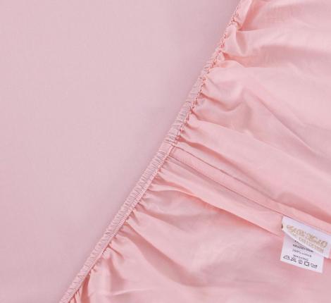 Простыня на резинке "Sofi de Marko" Марми (розовая) Сатин, 180х200х30