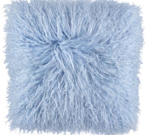 Подушка "Tibetan Summer Sky" мех тибетской козы, 40x40