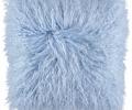 Подушка "Tibetan Summer Sky" мех тибетской козы, 40x40