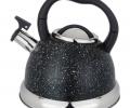 Чайник со свистком и складывающейся ручкой "BLACK MARBLE", 3,0 л