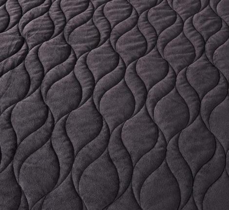 Покрывало "Sofi de Marko" Нобилис (антрацит) Велюр, 240х260