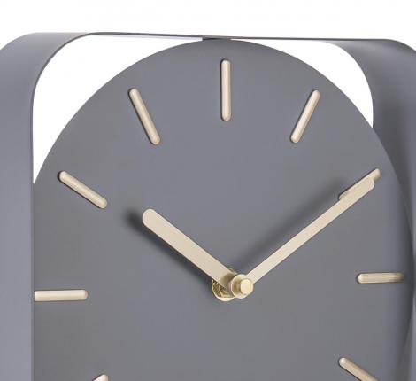 Часы настенные с маятником Karlsson "CHARM SMALL" (серый), 32,5x20x5 см