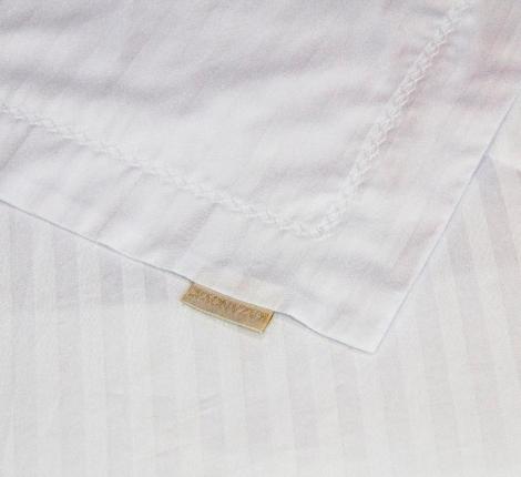 Постельное белье с одеялом "Kazanov.A." Hotel (жемчуг) Страйп Сатин, 1,5 спальный