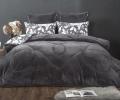 Постельное белье с одеялом "Kazanov.A." Адели (графит платина) Велюр/Egypt Cotton, Евро