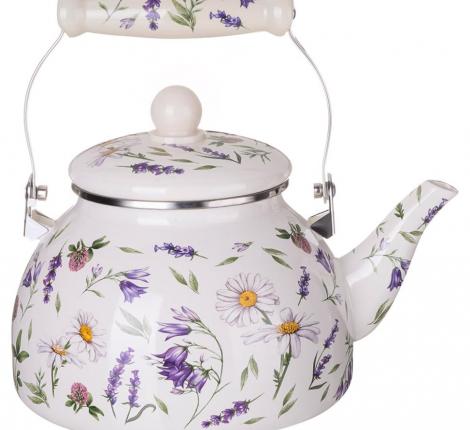 Чайник эмалированный "FLOWER STORY", 2,6 л