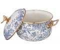 Набор эмалированных кастрюль и ковш с крышкой "ROYAL GARDEN" 950-781, 0,9/2,1/2,8 л