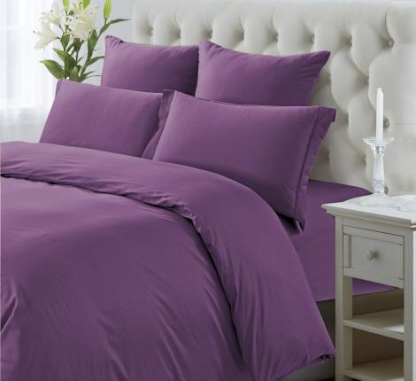 Постельное бельё "KARTEKS" Сатин однотонный SKO-031, Евро