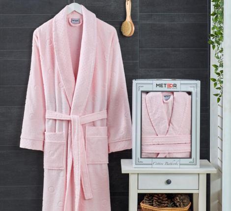 Халат женский METEOR Шалька SIDNEY XXXL, светло-розовый