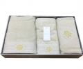 Комплект полотенец 50x100-85x150 с ковриком 50х80 Maison D'or "ELEGANCE" бежевый
