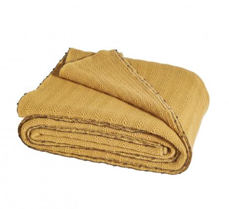 Покрывало пике "Blanc des Vosges" ARTESIA MIEL (желтый), 240х260