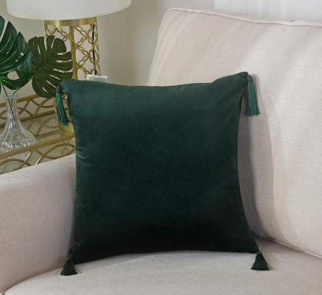 Наволочка декоративная "Sofi de Marko" Кэтрин (малахит) Велюр, 45х45 