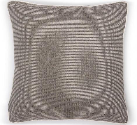 Подушка декоративная "CUBE" 40х40, черно-белая клетка (кант белый)