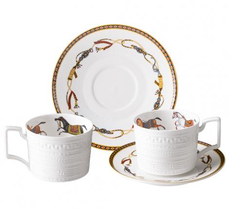 Чайный набор "PASSAGE" на 2 персоны,4 предмета (280 мл)