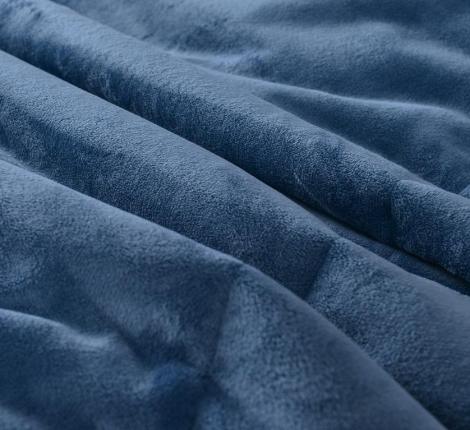 Постельное белье с одеялом &quot;Sofi de Marko&quot; Энрике (синий) Велюр, Семейный