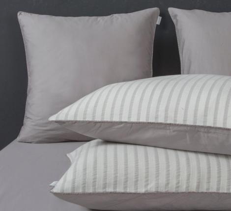 Постельное белье с одеялом "Kazanov.A." Stripe Muslin (серебро платина), 1,5 спальный