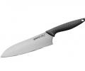 Нож кухонный &quot;Samura GOLF Stonewash&quot; Сантоку 180 мм (с тату)