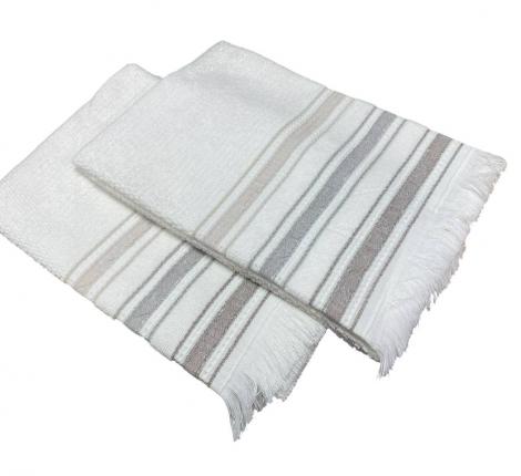 Полотенце махровое Maison D'or "SERVIETTE" 50х100-2шт., кремовый