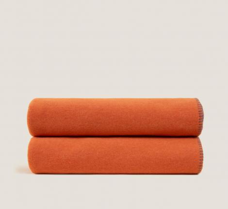 Плед Frati "SOFT VISCOSE" TERRACOTTA (оранжевый), 160x200