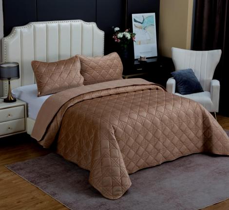 Покрывало велюровое "Kazanov.A." Dori (кремовый капучино), 240х260