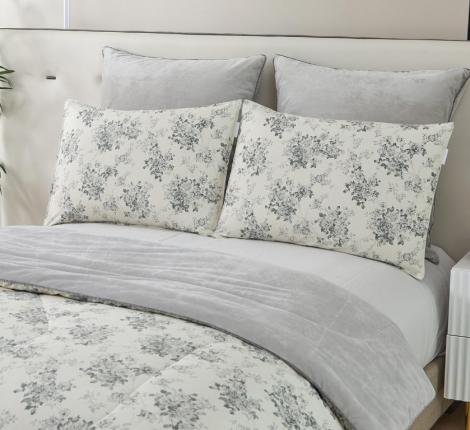 Постельное белье с одеялом "Sofi de Marko" Роберто №37 Велюр/Сатин, Евро