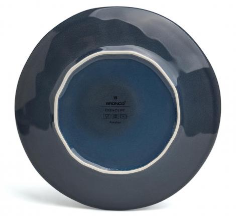 Набор тарелок закусочных 4 штуки BRONCO "CONCEPT", диаметр 22 см (синий)