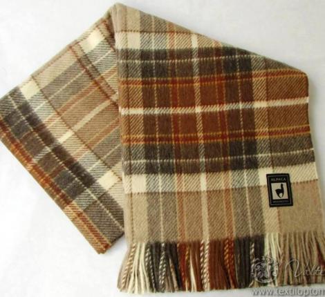 Плед INCALPACA (55% шерсть альпака, 45% шерсть мериноса) PP-17, 170x210