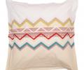 Наволочка "Blanc des Vosges" ZIGZAG rouge перкаль, 60x60