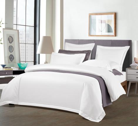 Постельное бельё Sharmes Solid "Soho" Семейный, Белый