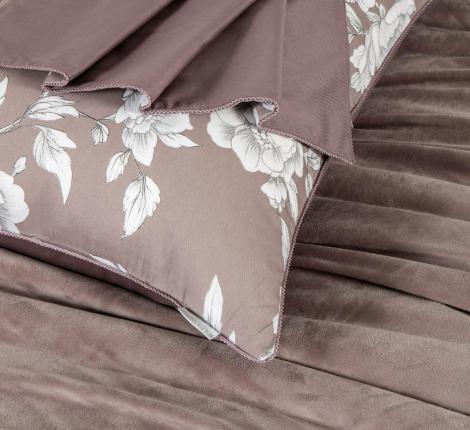 Постельное бельё "Kazanov.A." Вальтери (капучино жемчуг) Велюр/Egypt Cotton, 1,5 спальный