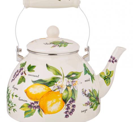 Чайник эмалированный "СЕКРЕТНЫЕ ИНГРЕДИЕНТЫ", 4,0 л