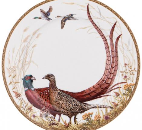 Тарелка закусочная "ОХОТА" 590-512, диаметр 20,5 см