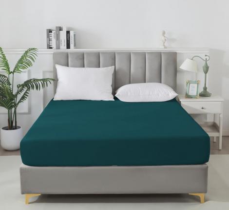 Простыня на резинке Tango SOHO (изумрудный), 160x200