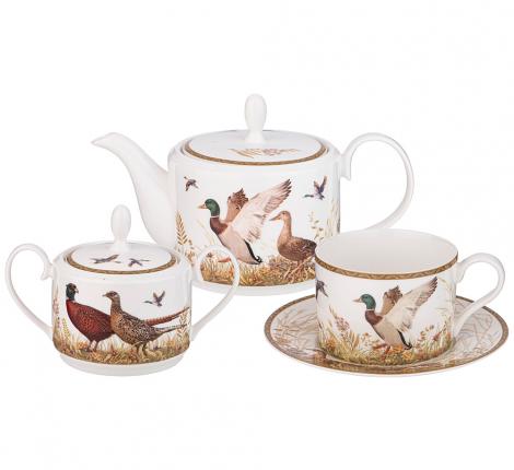 Чайный сервиз "ОХОТА" на 6 персон, 14 предметов