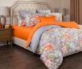 Постельное бельё SANTALINO &quot;ПАСТОРАЛЬ&quot; оранжевый, 1,5 спальный (70х70-2шт.)