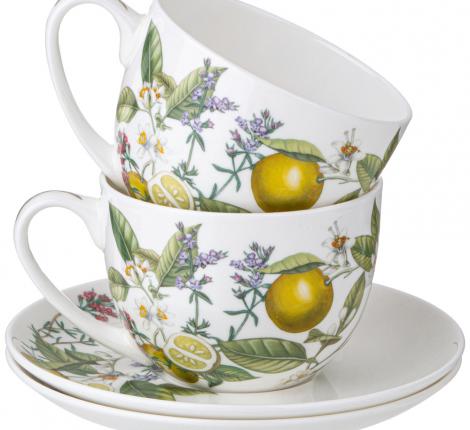 Чайный набор "FRUIT BASKET" 104-991 на 6 персон, 12 предметов (330 мл)