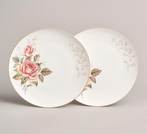 Набор закусочных тарелок 2 шт. "КОРЕЙСКАЯ РОЗА", диаметр 20,5 см