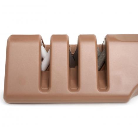 Набор кухонных ножей (5 шт.) и приборов "AGNESS", 11 предметов (бежевый)