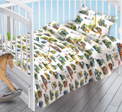 Постельное белье "Valtery" "Строительная техника", 147х112