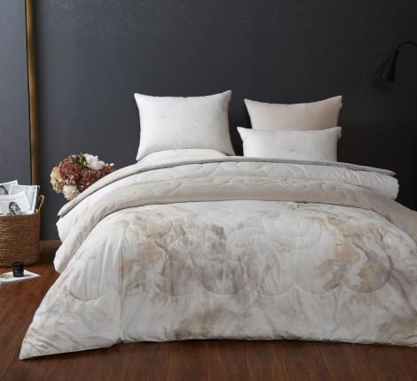 Постельное белье с одеялом "Kazanov.A." Аликанте (айвори капучино) Велюр/Egypt Cotton, Евро