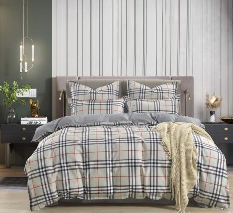 Постельное белье "Sofi de Marko" Урмас (серый) Сатин, 1,5 спальный