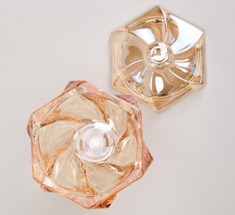 Блюдо с крышкой на ножке "BOHEMA" AMBER, диаметр 11,5 см