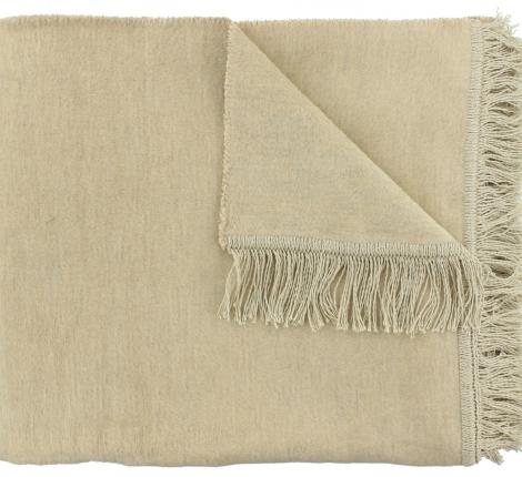 Плед хлопковый "CLAUDI" PAULOS LATTE, 150х200