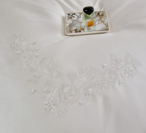 Постельное белье "Asabella" 2236-6 Сатин ДеЛюкс, Евро