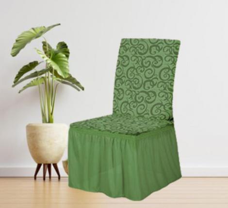 Комплект чехлов на стулья Karteks &quot;Классика&quot; 6шт. KAR 014-09, зелёный