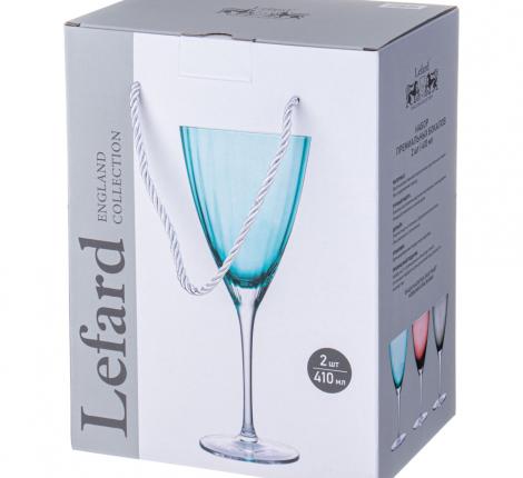 Набор бокалов для вина 2 штуки "MIRAGE" PURPLE, 410 мл