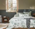 Постельное бельё "Blanc des Vosges" PROMENADE SAUGE перкаль, Евро
