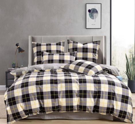 Постельное белье "Sofi de Marko" Гамлет (серый) Сатин, 2 спальный